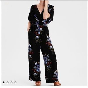 American Eagle Floral Jumpsuit